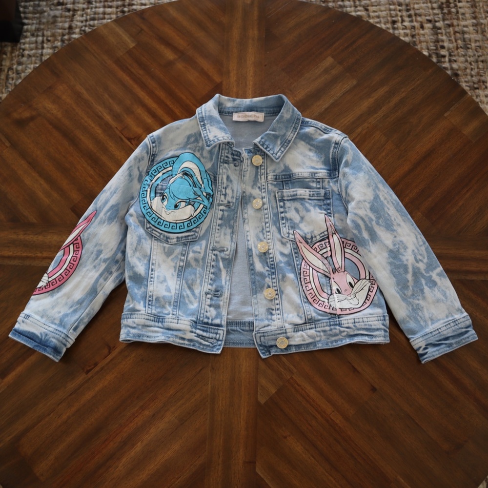 Authentic MonnaLisa | Lola Bunny Denim Jacket | Blue